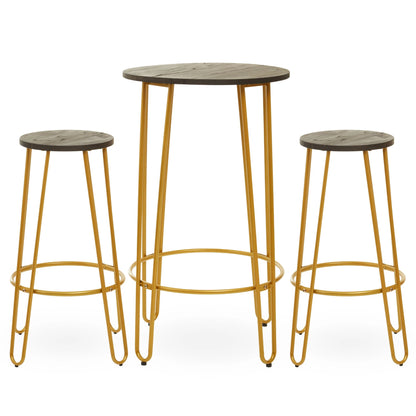 Madison 3 Piece Bar Table Stool Set 