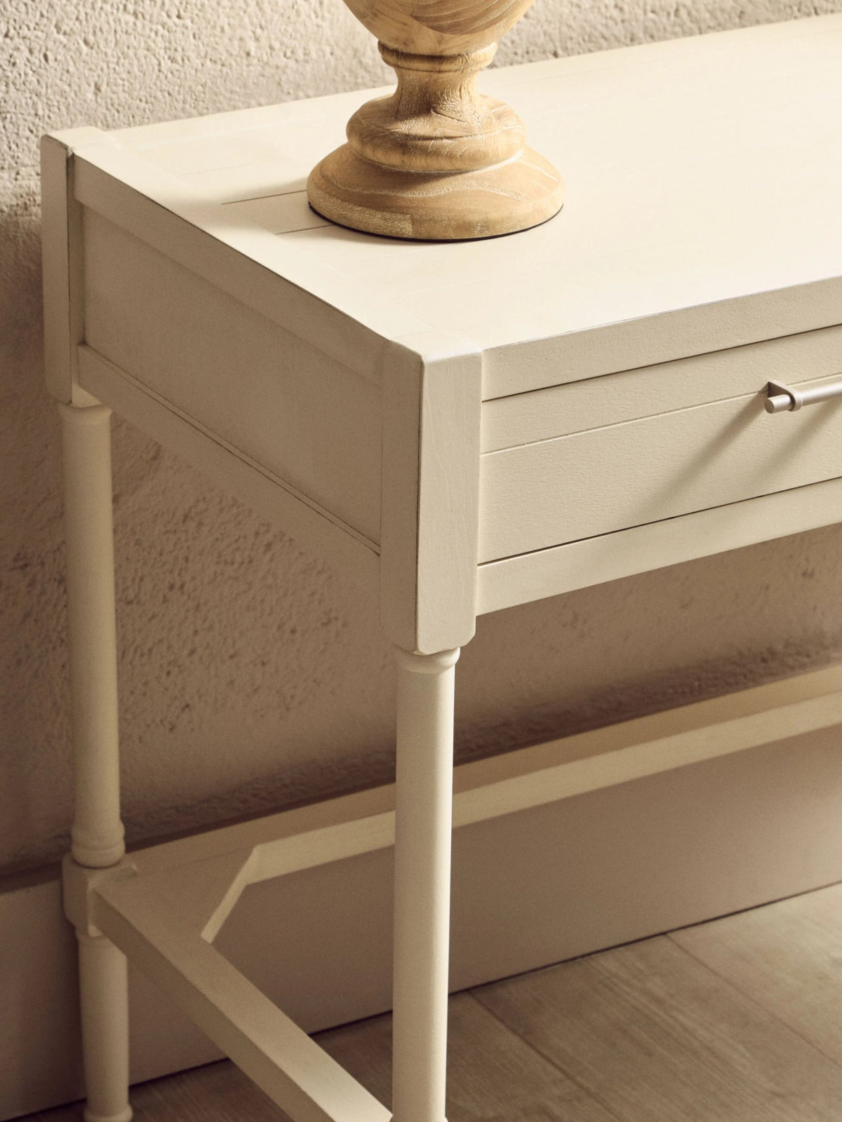 Savoy Ivory Wooden Desk with 2 Drawer