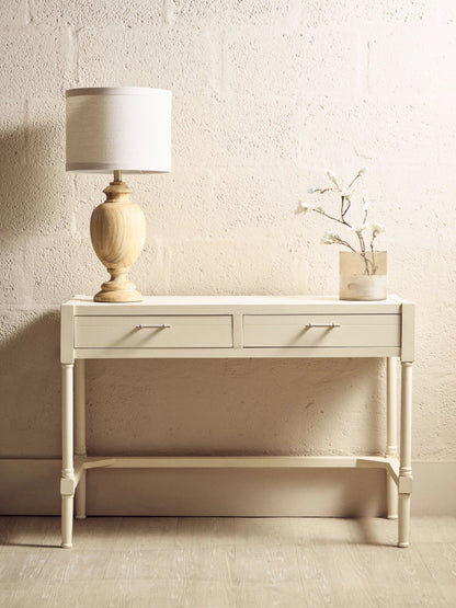 Savoy Ivory Wooden Desk with 2 Drawer