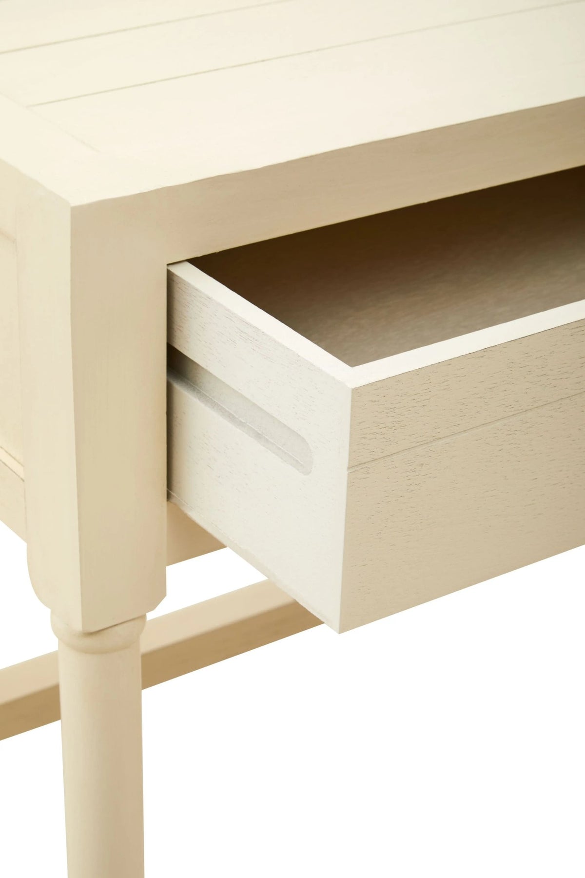 Savoy Ivory Wooden Desk with 2 Drawer
