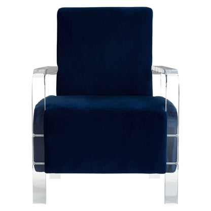 Sorrento Navy Blue Velvet Armchair