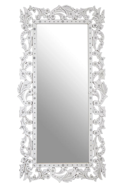 Greenwich Etched Frame Full Length Wall Mirror