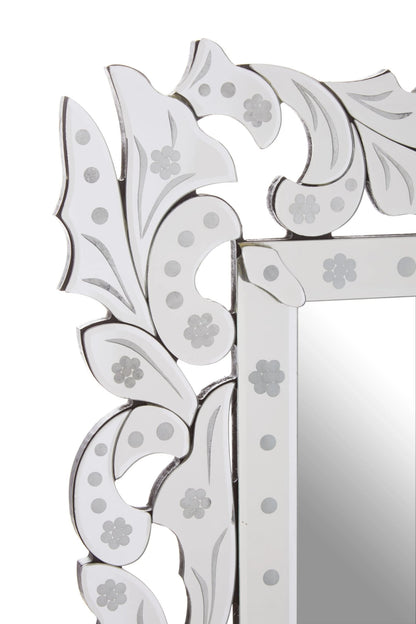 Greenwich Etched Frame Full Length Wall Mirror