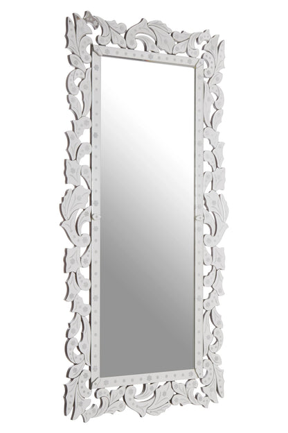 Greenwich Etched Frame Full Length Wall Mirror