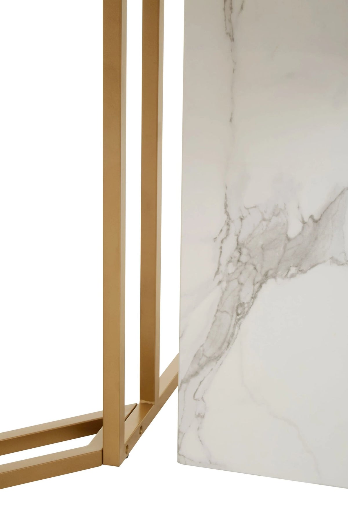 Carlton White Marble Effect Rectangular Dining Table