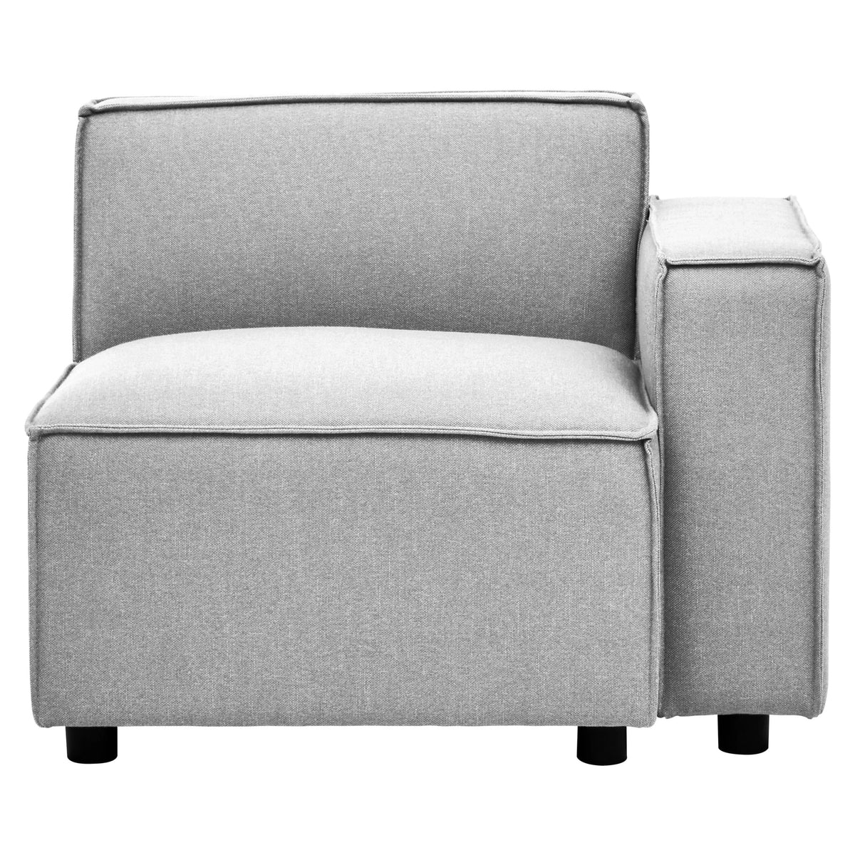Marylebone Grey Fabric Modular Sofa (right-hand)