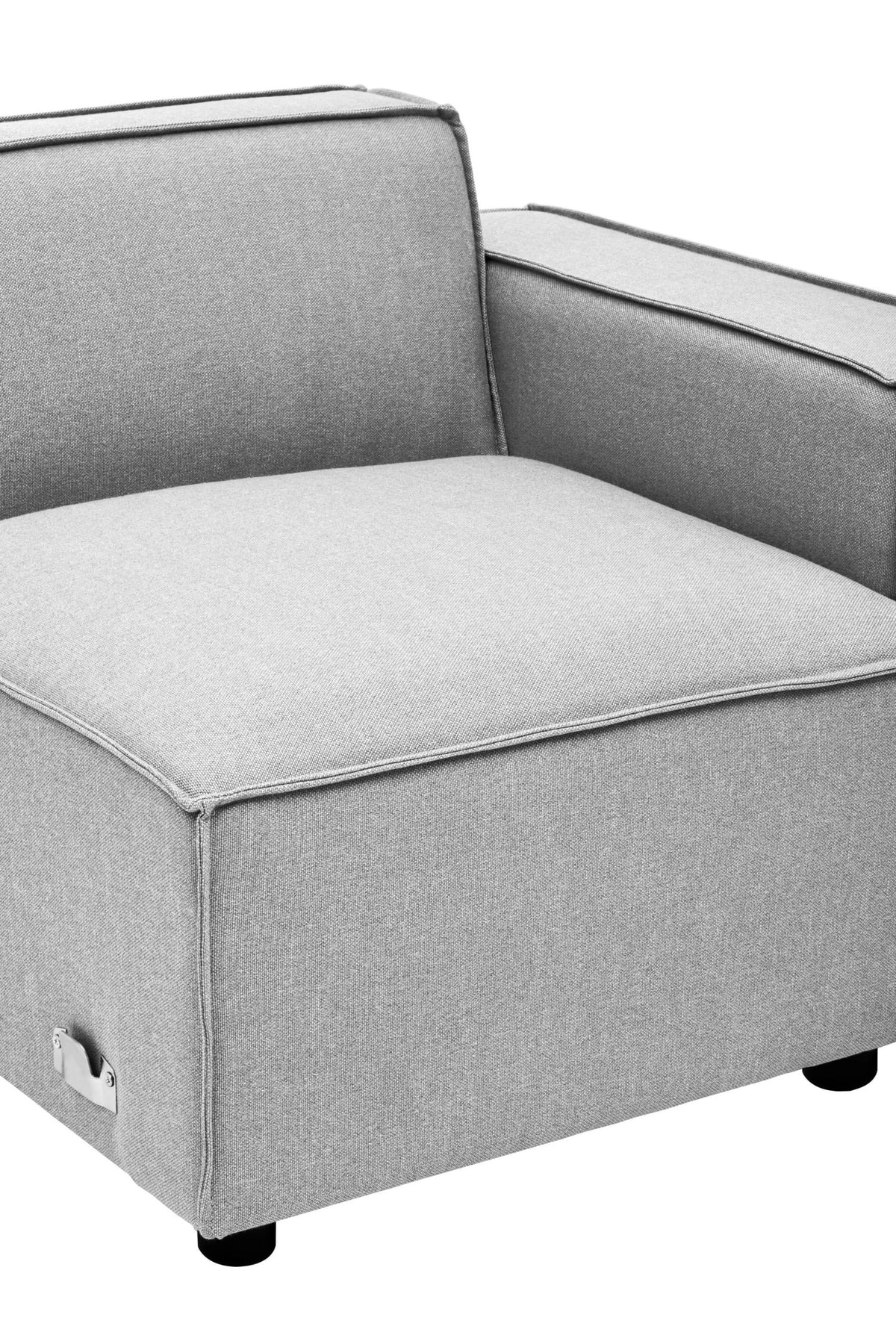 Marylebone Grey Fabric Modular Sofa (right-hand)