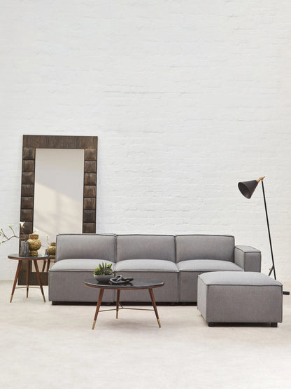 Marylebone Grey Fabric Modular Sofa (right-hand)