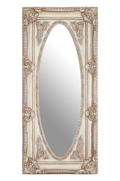 Turin Oval Border Full Length Wall Mirror 