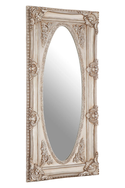 Turin Oval Border Full Length Wall Mirror 