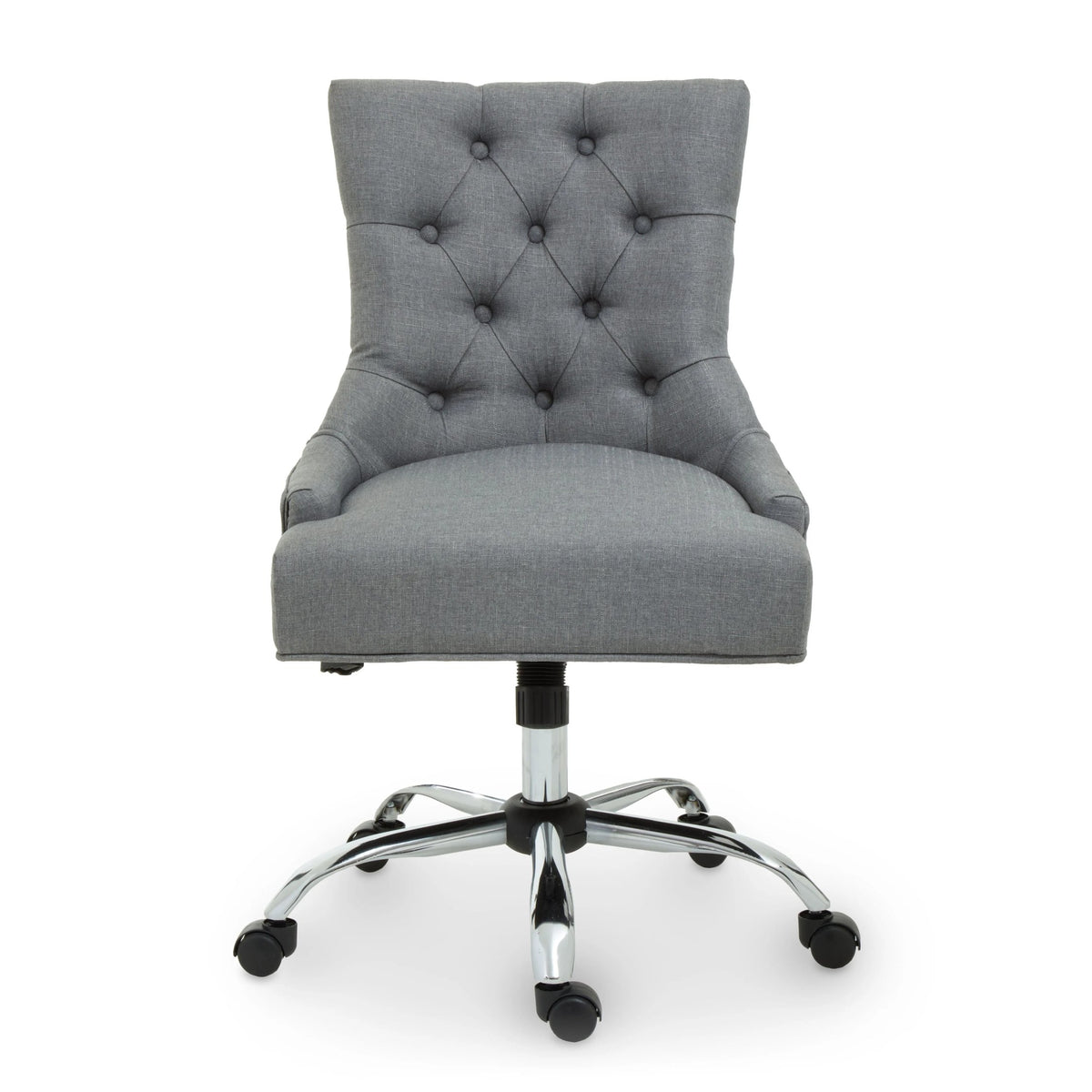 Woburn Grey Fabric and Chrome Base Home Office Chair