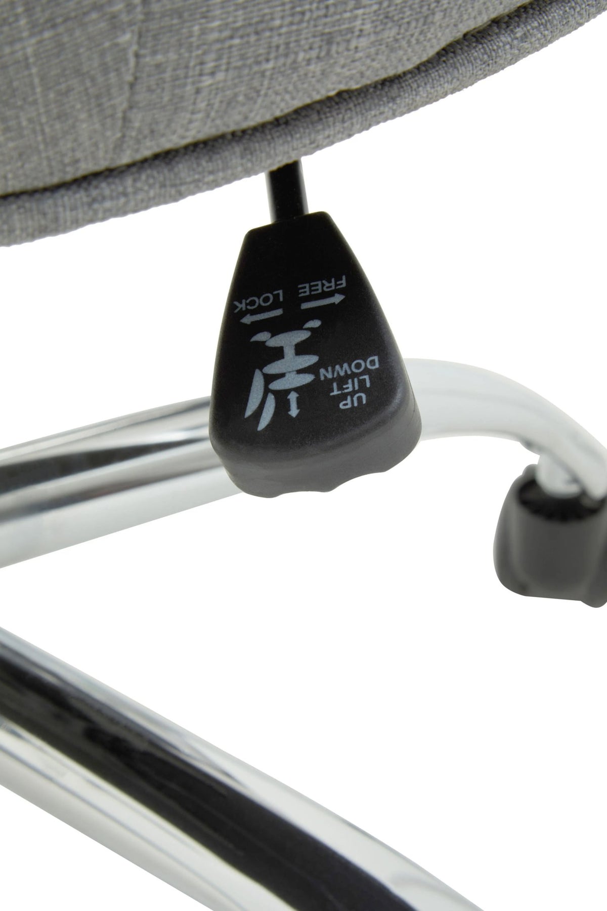 Woburn Grey Fabric and Chrome Base Home Office Chair