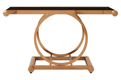 Porto Rose Gold Console Table
