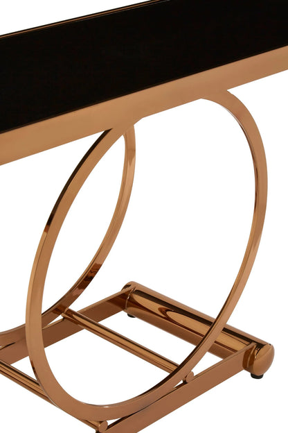 Porto Rose Gold Console Table
