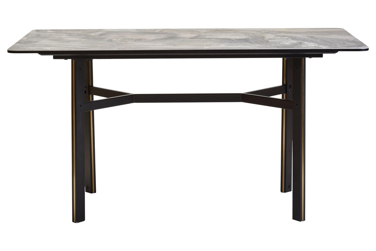 Aurora Ceramic Marble Effect Rectangular Dining Table