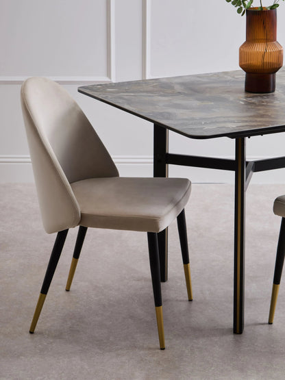 Aurora Ceramic Marble Effect Rectangular Dining Table