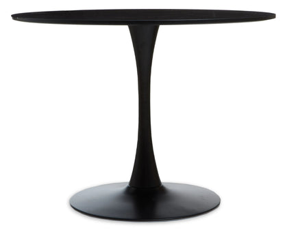 Westerham Small Round Black Tulip Dining Table