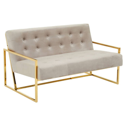 Devon Velvet Two Seat Sofa 