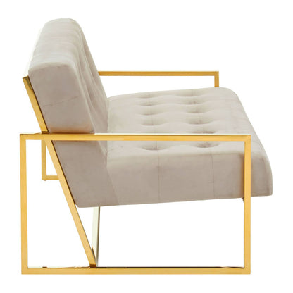 Devon Velvet Two Seat Sofa 