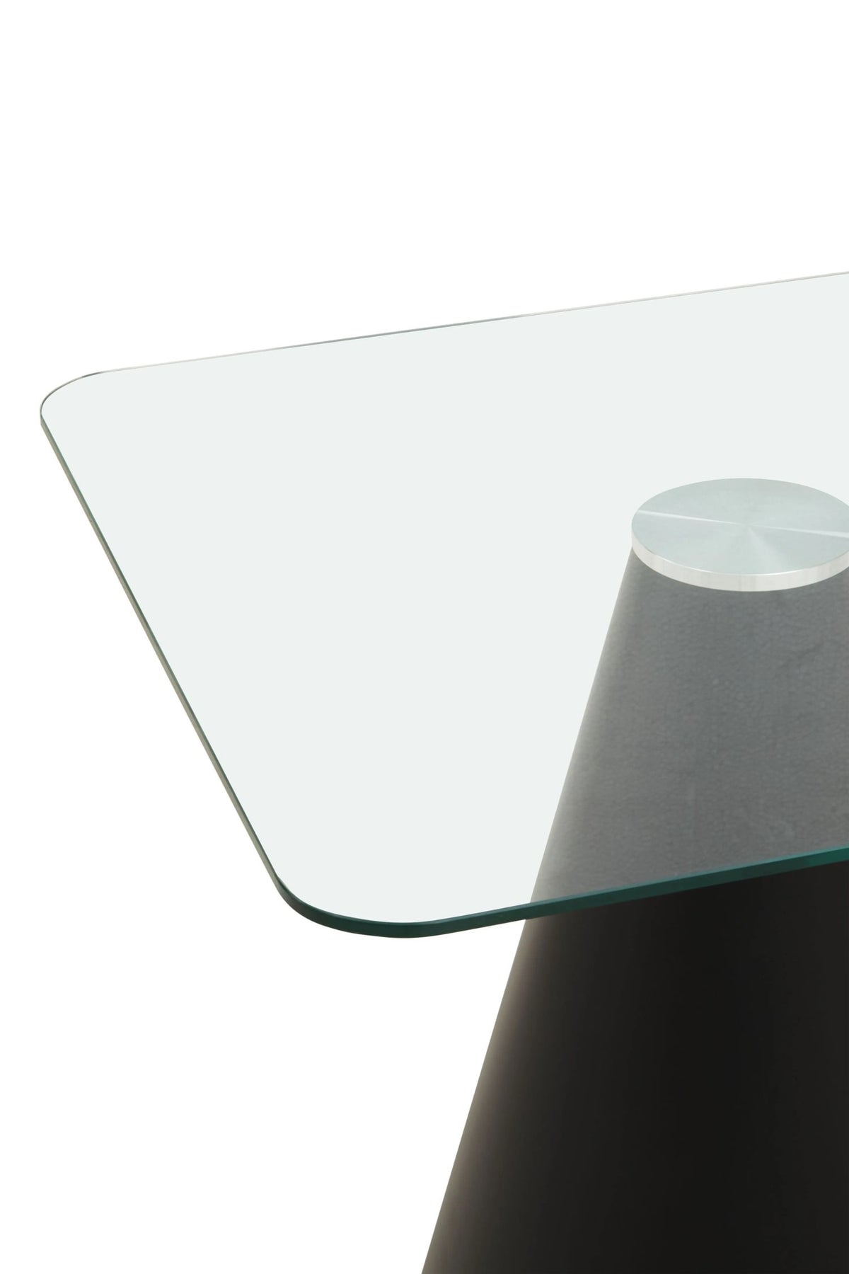 Devon Square Clear Glass Top Square Dining Table