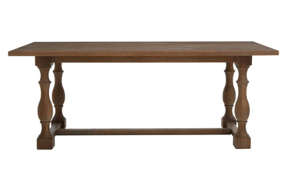 Brighton Oak Wood Rectangular Dining Table