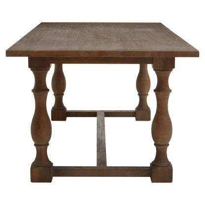 Brighton Oak Wood Rectangular Dining Table