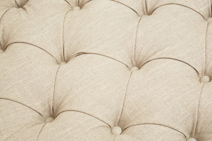 Fowey Fabric 3 Seat Modern Chesterfield Sofa 