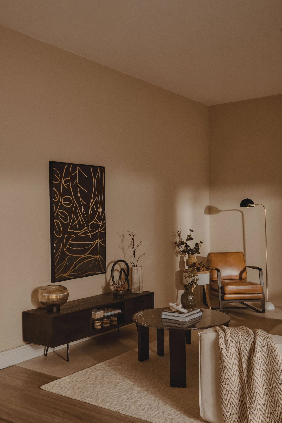 Notting Floor Lamp with Black Shade