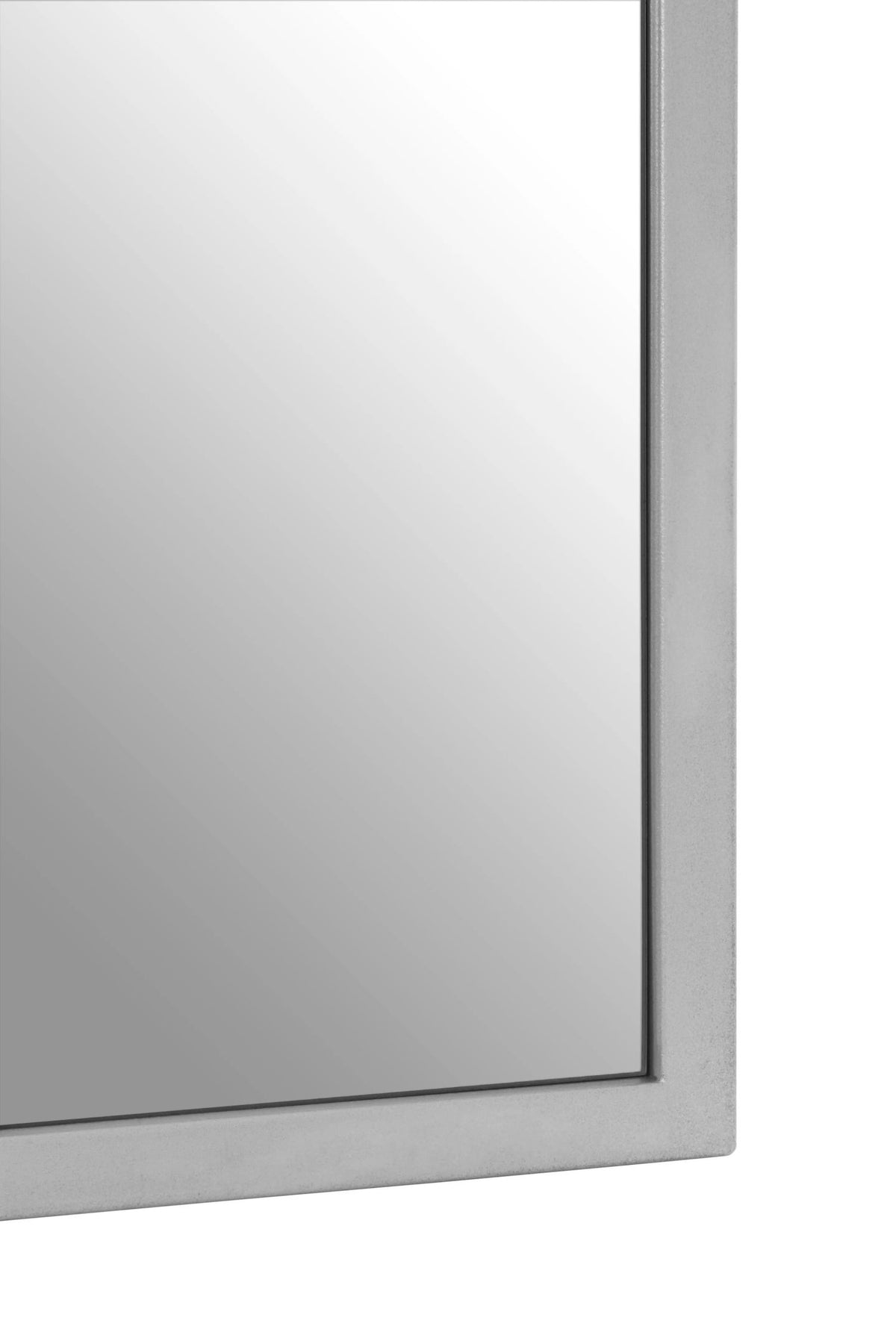 Hayle Silver Frame Full Length Window Pane Wall Mirror