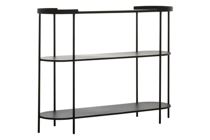 Bath Console Table with Glass Top