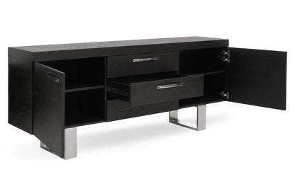 Porto Black Elm Wood Sideboard