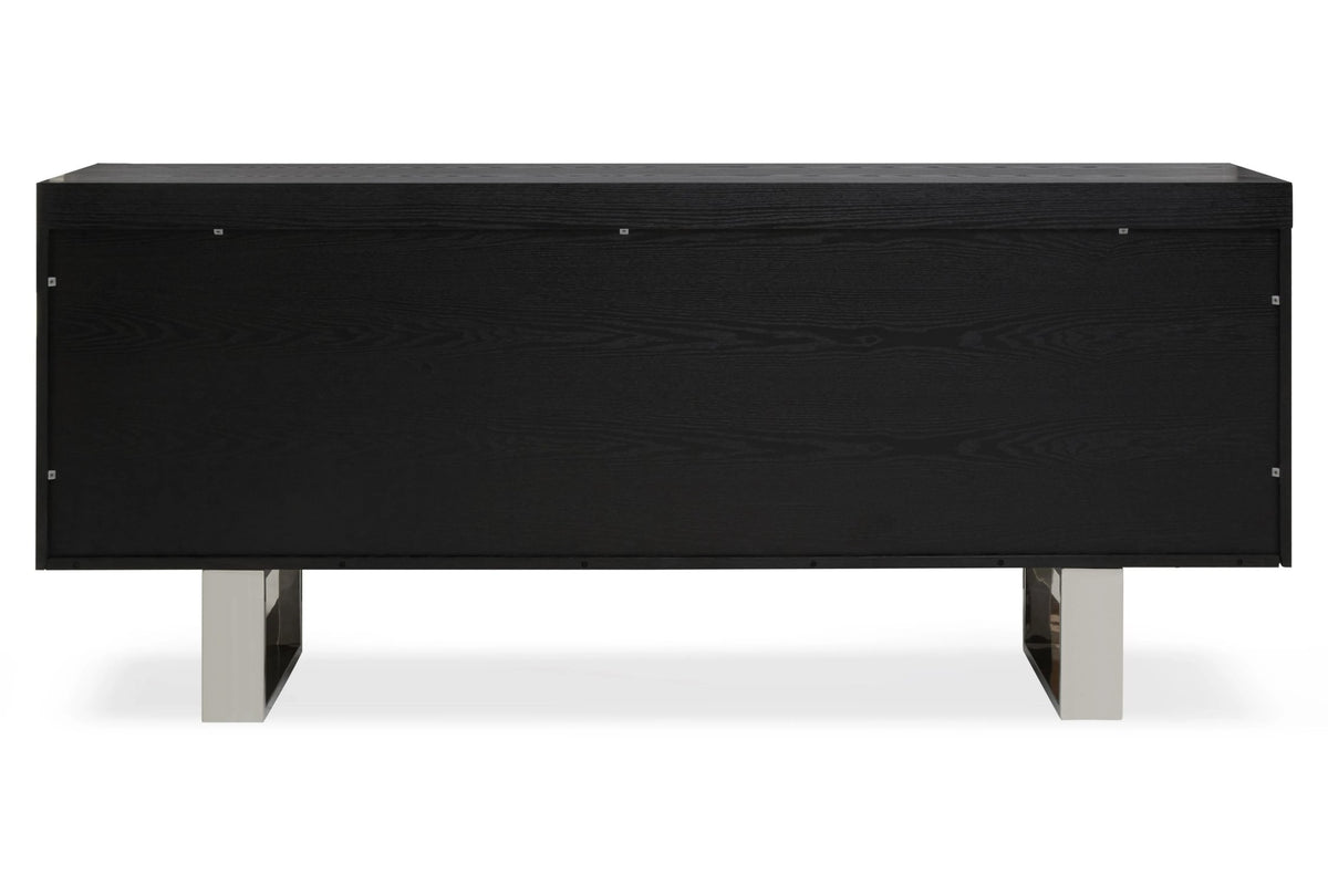 Porto Black Elm Wood Sideboard