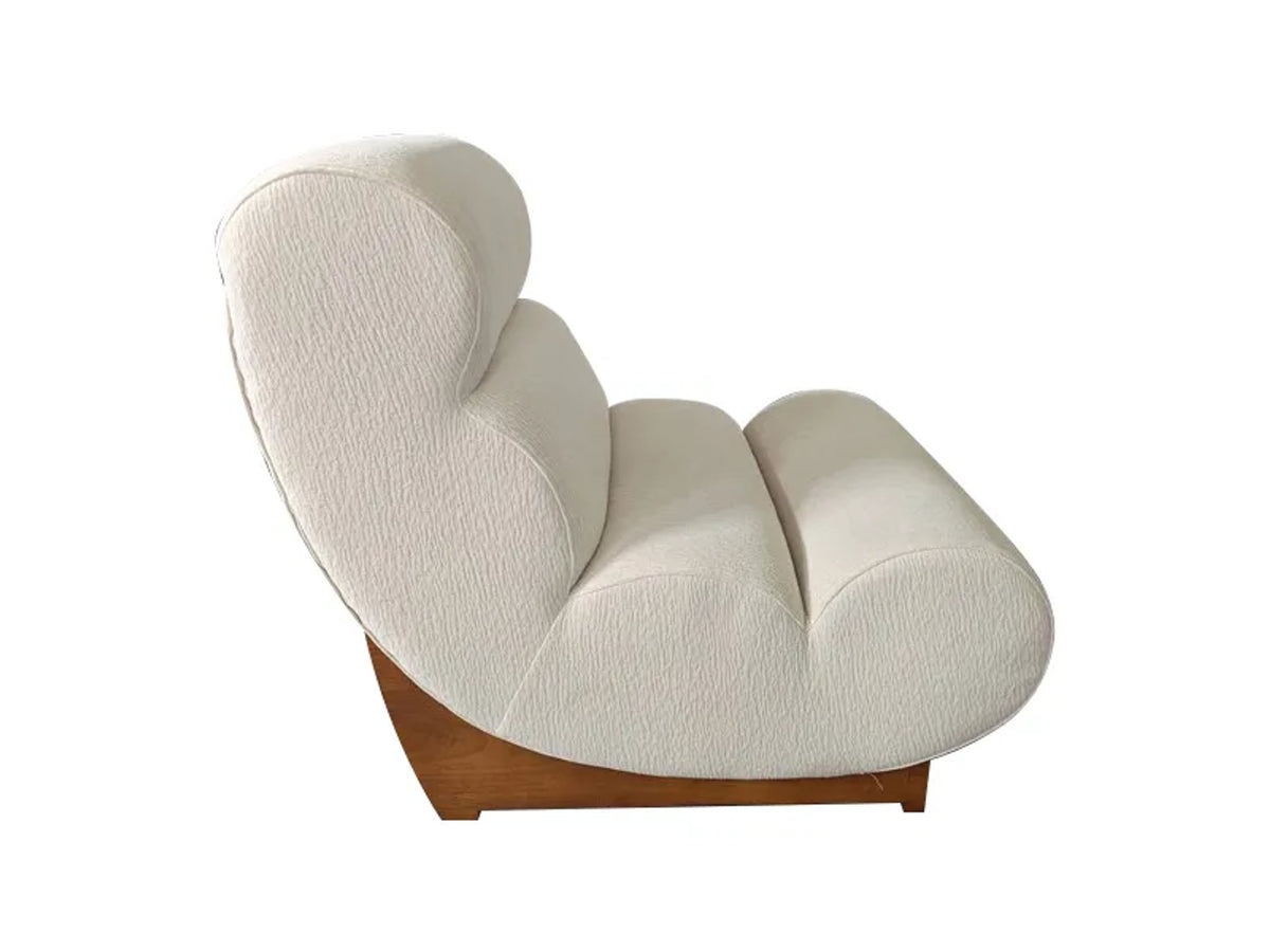 Tintagel Textured Reclining Profile Lounge Chair #colour_ivory
