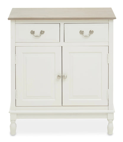 Savoy 2 Drawer White Wooden Sideboard