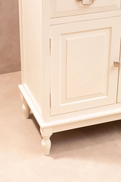 Savoy 2 Drawer White Wooden Sideboard