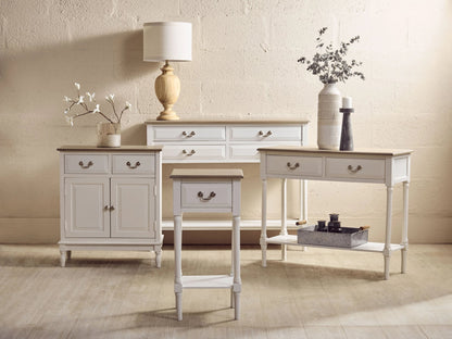 Savoy 2 Drawer White Wooden Sideboard