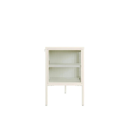 Ashford Metal Fluted Glass Door Media Unit 