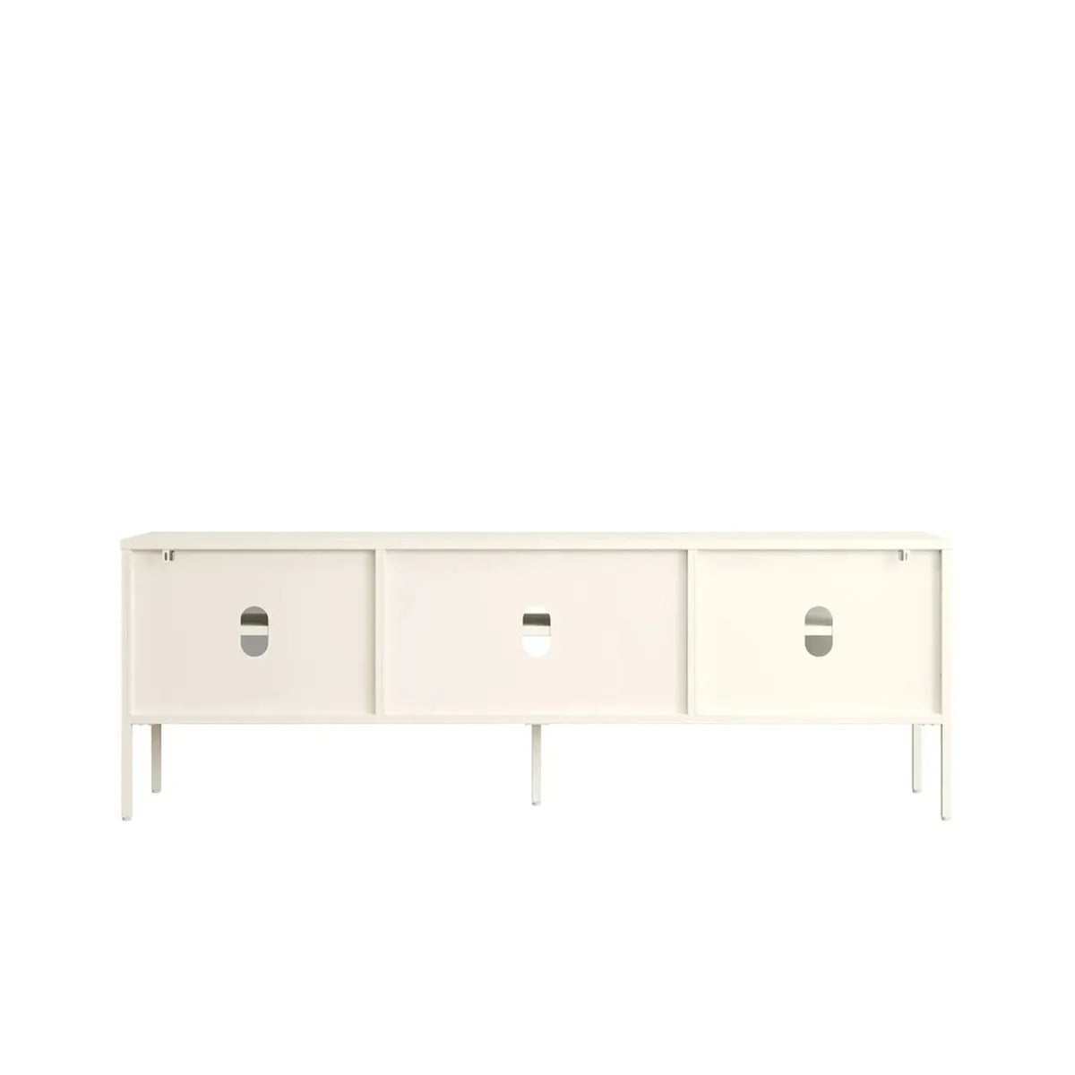 Ashford Metal Fluted Glass Door Media Unit 