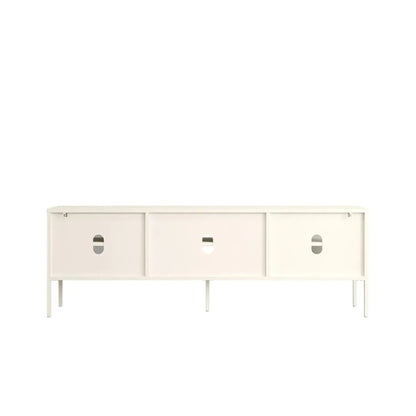 Ashford Metal Fluted Glass Door Media Unit 