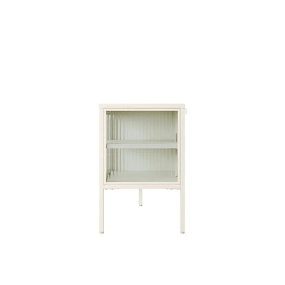 Ashford Metal Fluted Glass Door Media Unit 
