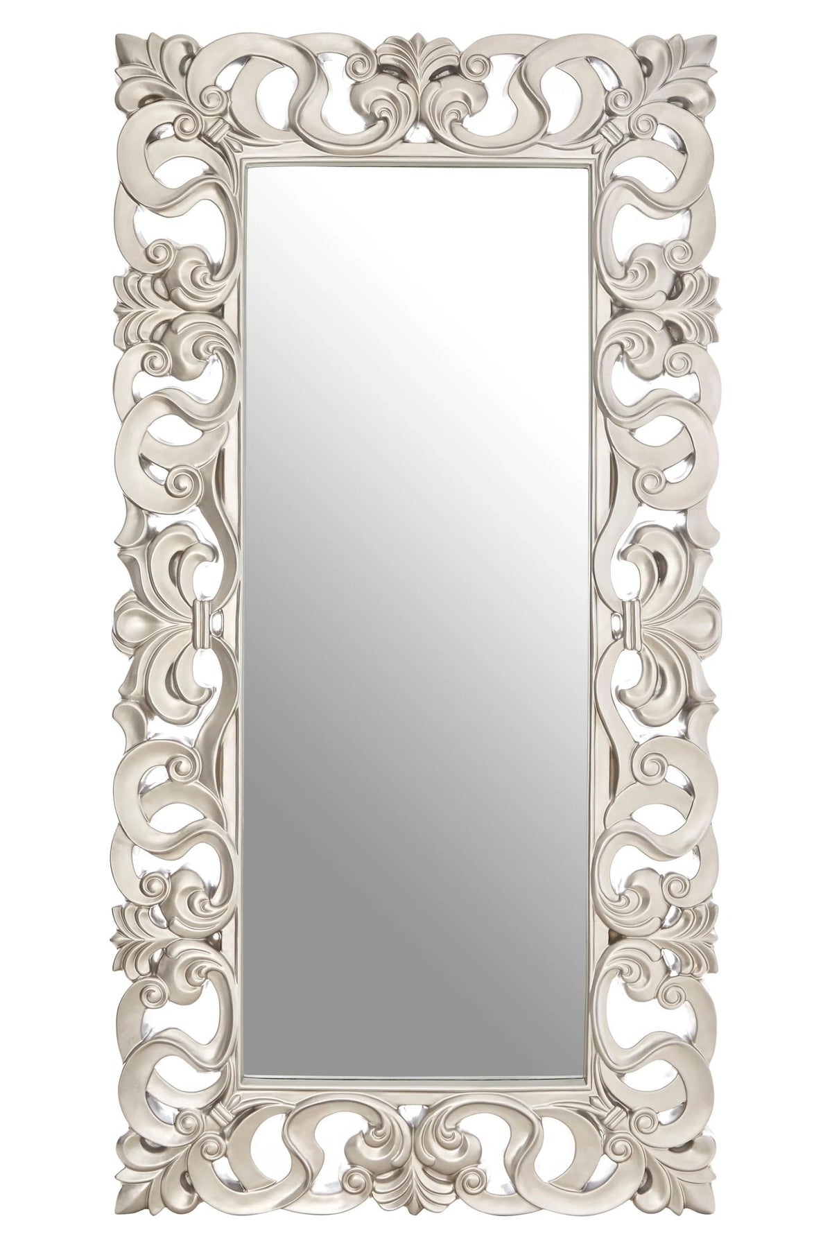 Malmesbury Silver Ornate Frame Full Length Wall Mirror