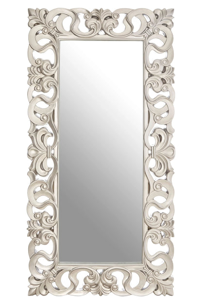 Malmesbury Silver Ornate Frame Full Length Wall Mirror