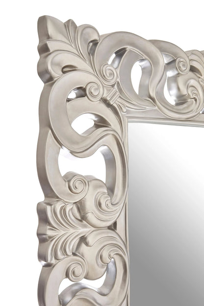 Malmesbury Silver Ornate Frame Full Length Wall Mirror