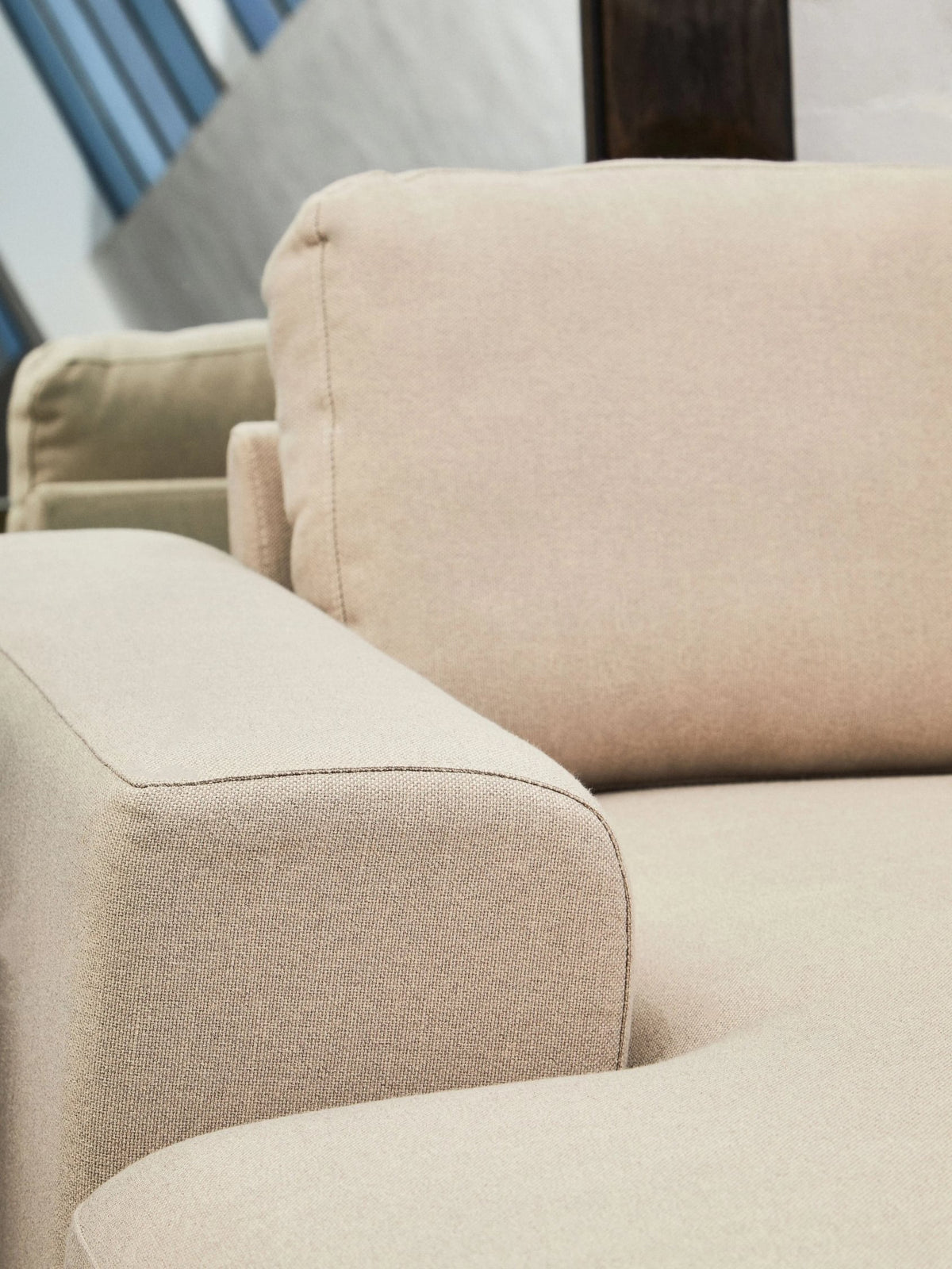 Cambridge 3 Seat Fabric Chaise Sofa 