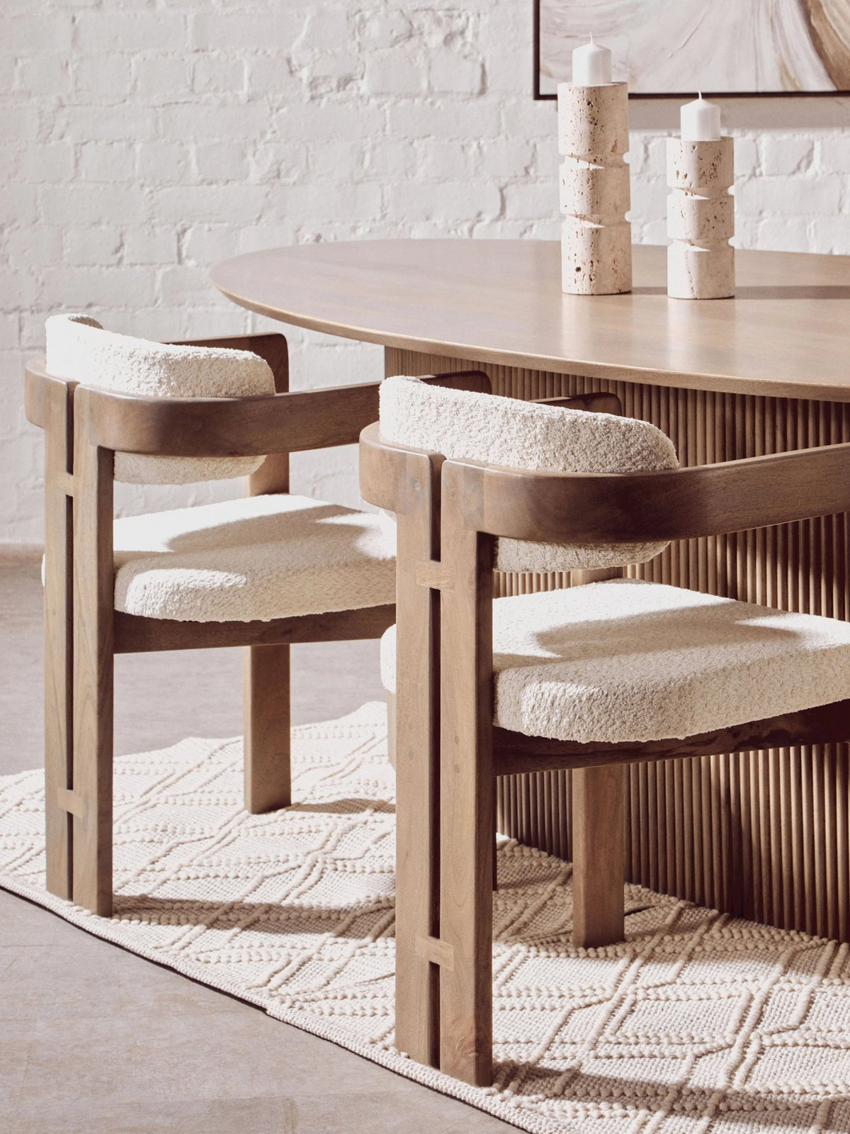 Stirling Mango Wood Oval Dining Table #colour_grey