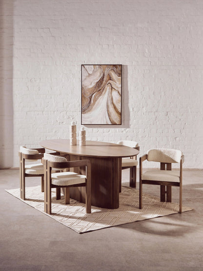 Stirling Mango Wood Oval Dining Table 