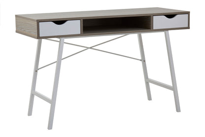Penzance Two Drawer Light Oak Veneer Desk