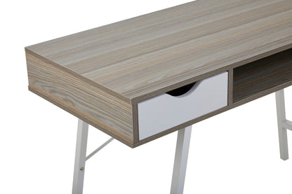 Penzance Two Drawer Light Oak Veneer Desk