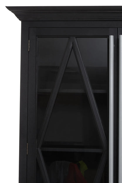 Cannes Oak Wood Tall Cabinet 