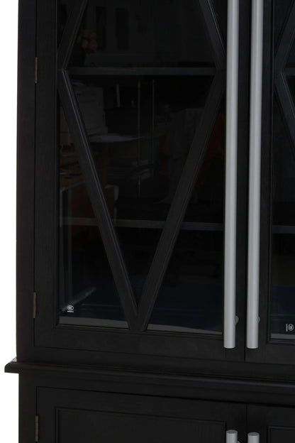 Cannes Oak Wood Tall Cabinet 
